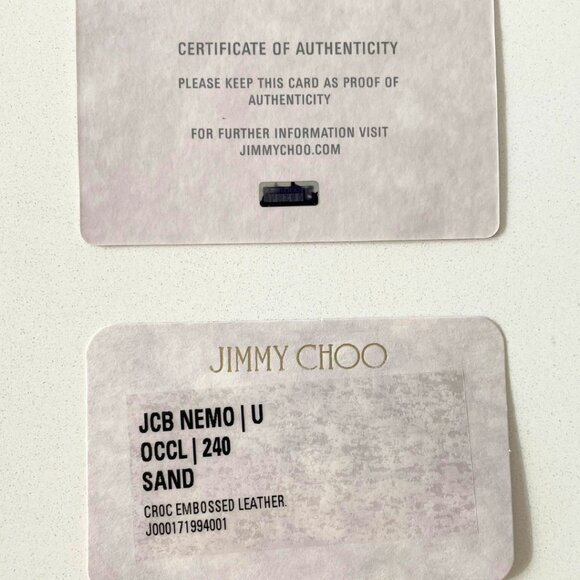 Jimmy Choo NEMO Croc-Embossed Wallet – Sand - Picture 7 of 9